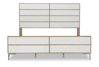 Biscayne - King / California King Rattan Panel Headboard - Malabar With Alabaster Fronts