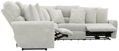 Majesty - Power Deep Seat LSF Reclining Loveseat - White