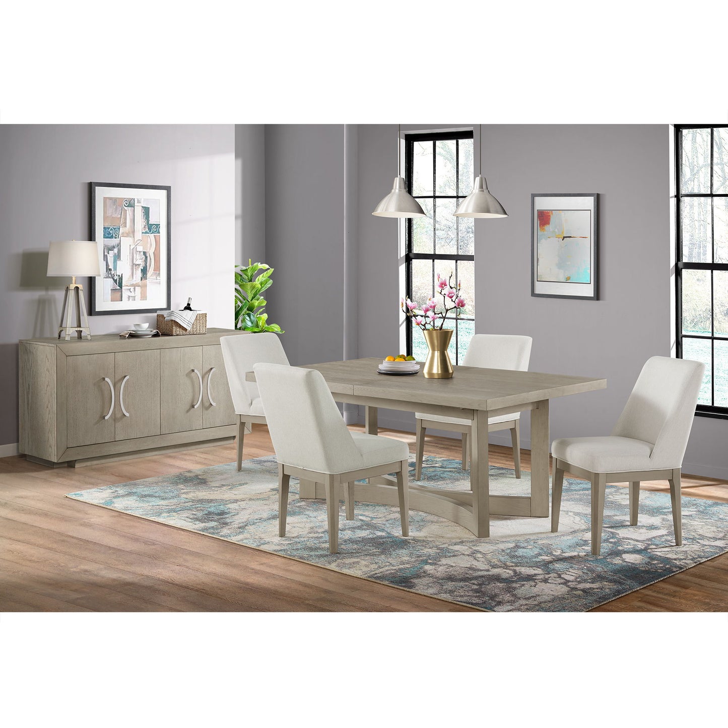 Elma - Rectangular Dining Table With 18" Leaf - Almond