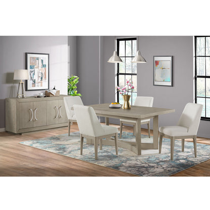 Elma - Rectangular Dining Table With 18" Leaf - Almond