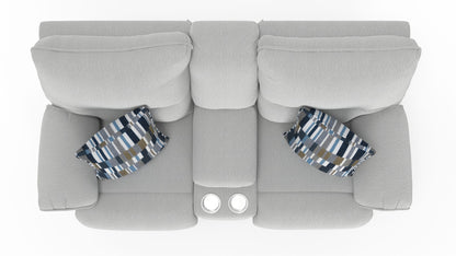 Lenny - Power Lay Flat Reclining Console Loveseat