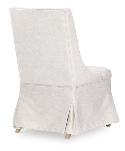 Torrance - Slip Covered Chair (Set of 2) - Aged Driftwood