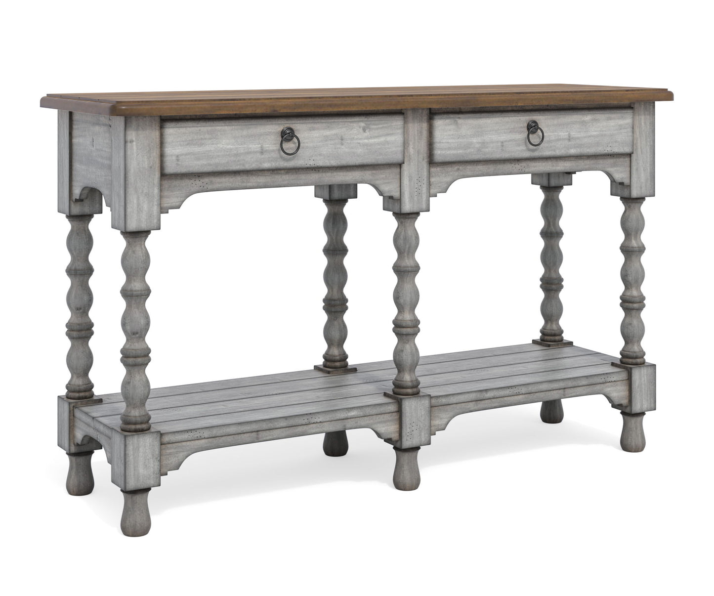 Plymouth - Sofa Table With Drawers - Gray