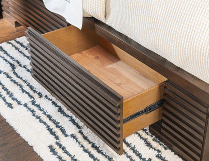 Architect - Complete Panel Bed With 1 Side Storage