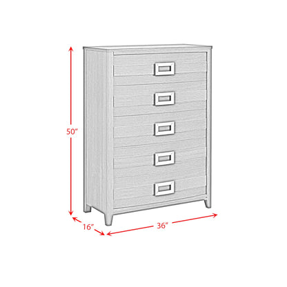 Tobias - 5-Drawer Chest - Black