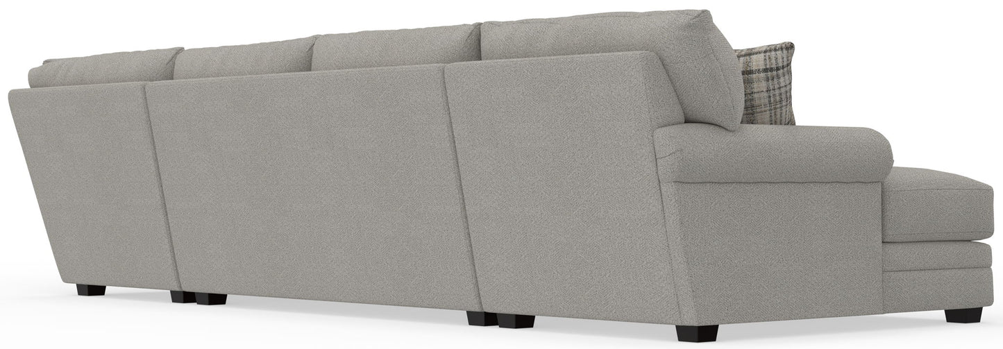 Livingston - Sectional With Comfort Coil Seating And Accent Pillows Included
