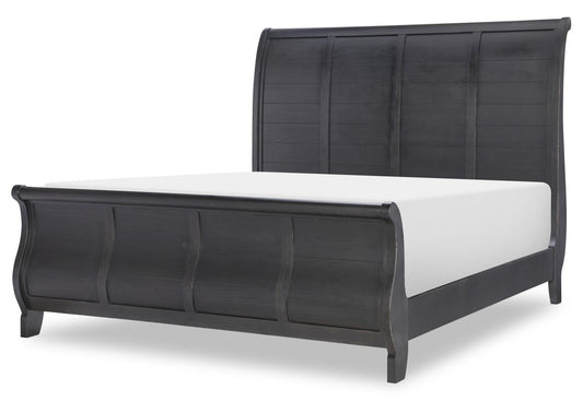 Vintage Market - Sleigh Headboard King / California King - Kettle Black