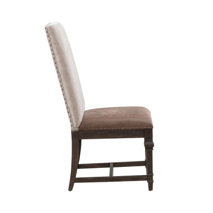 Paradise Valley - Upholstered Side Chair (RTA) - Dark Brown
