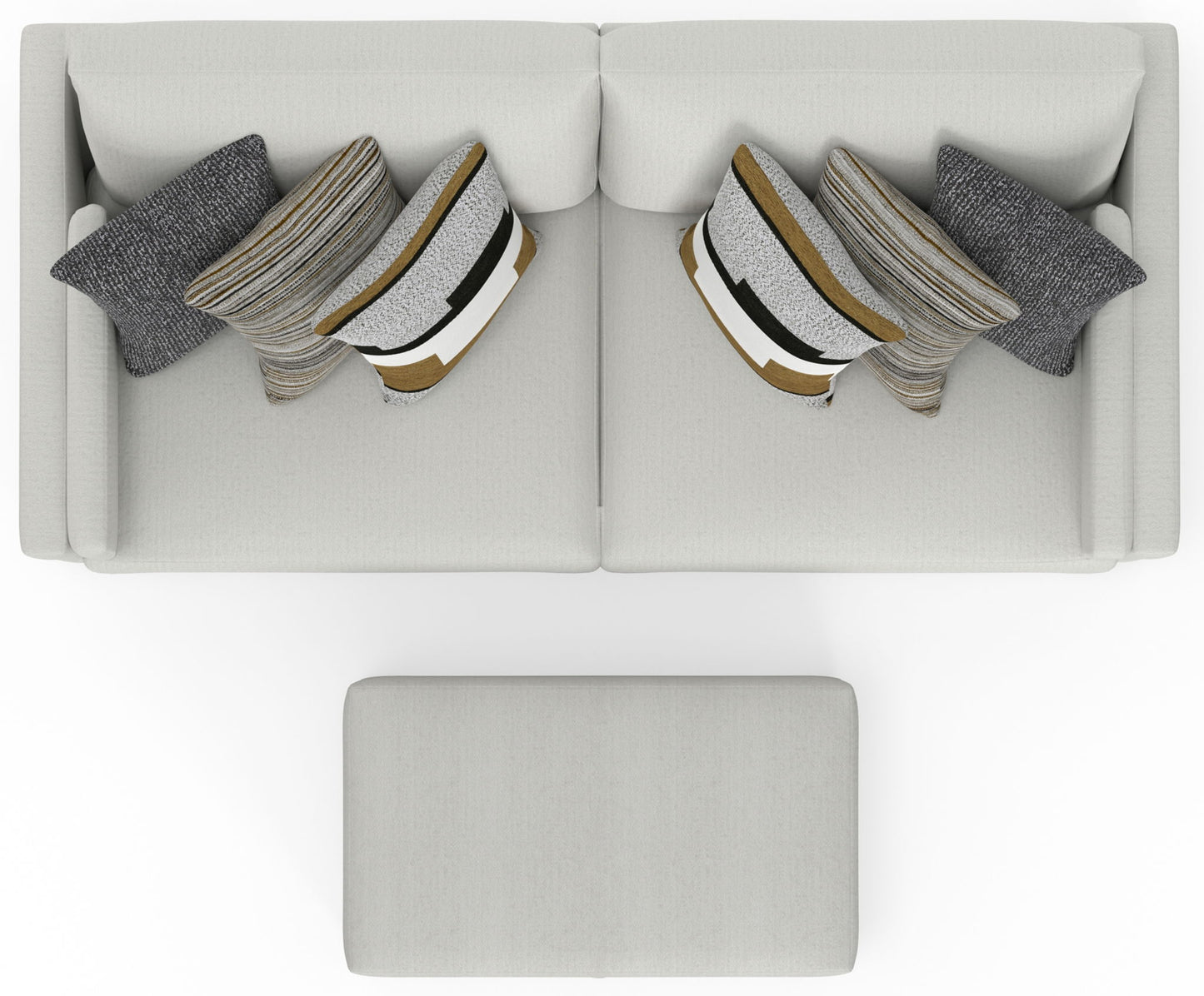 Trevor - Extra Deep Oversized Sofa With Included Storage Cocktail Ottoman