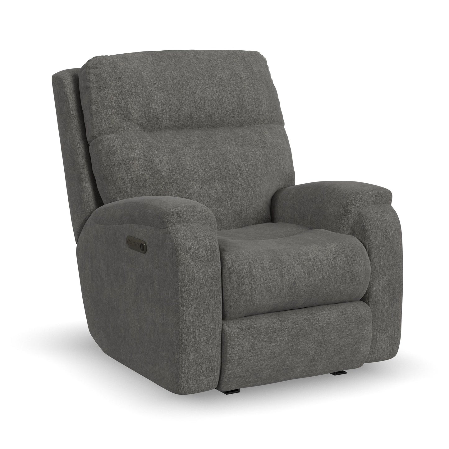 Penn - Fabric Power Rocking Recliner With Power Headrest & Lumbar
