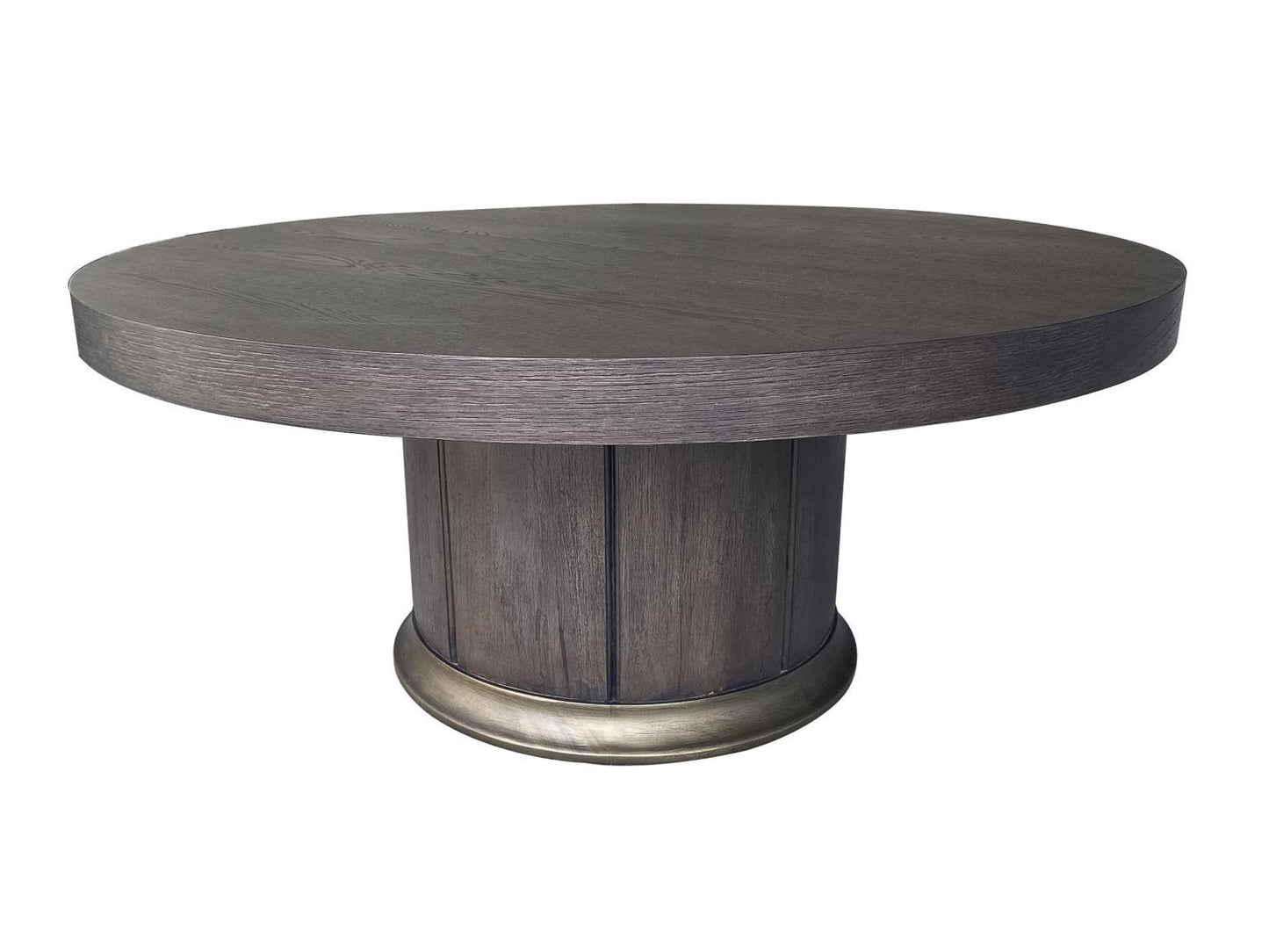 Lancia - Round Cocktail Table Base - Charred Oak