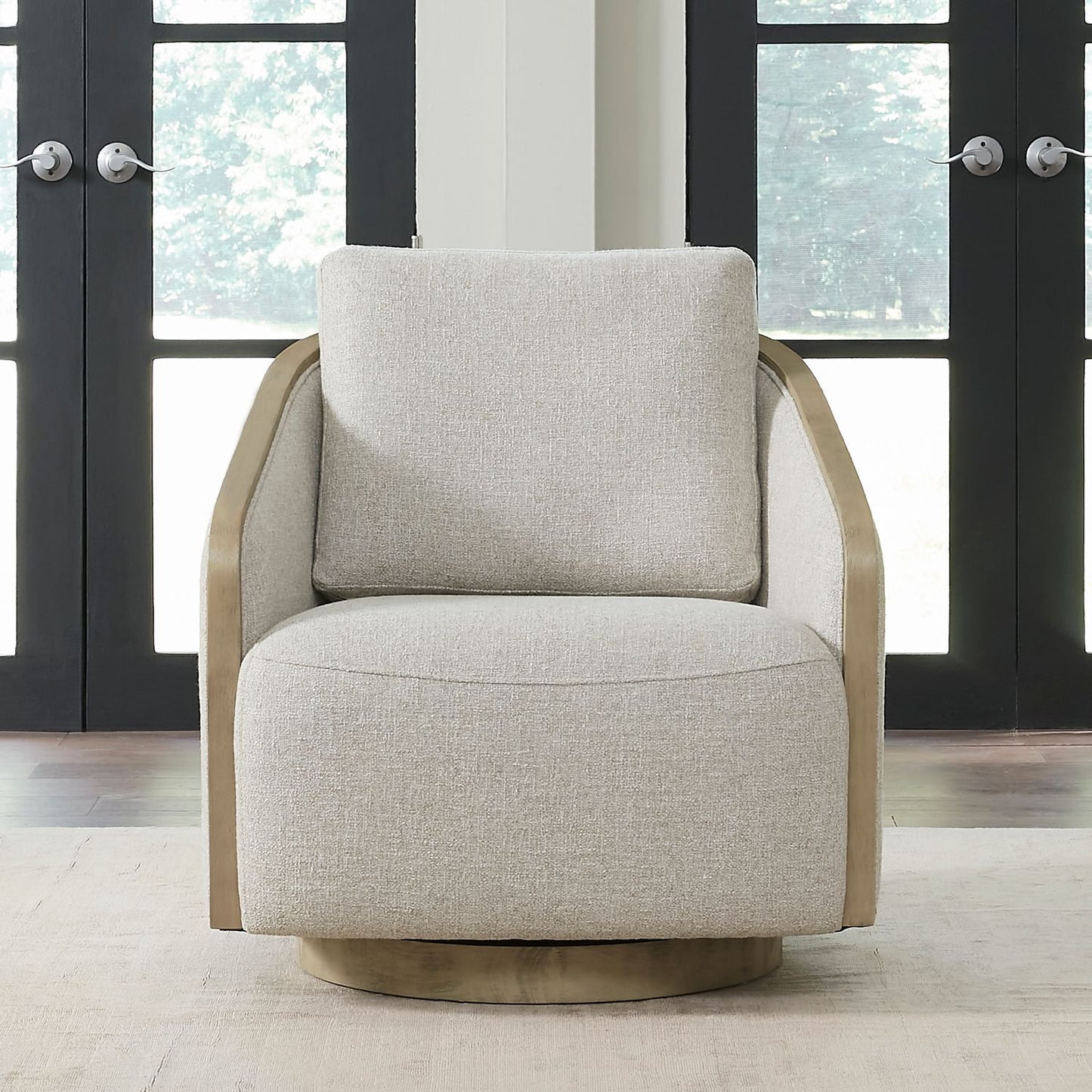 Nora - Upholstered Swivel Accent Chair