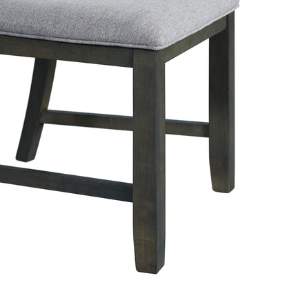 Amherst - Dining Side Chair With Fabric Cushion Side Stretcher (Set of 2) - Gray Finish
