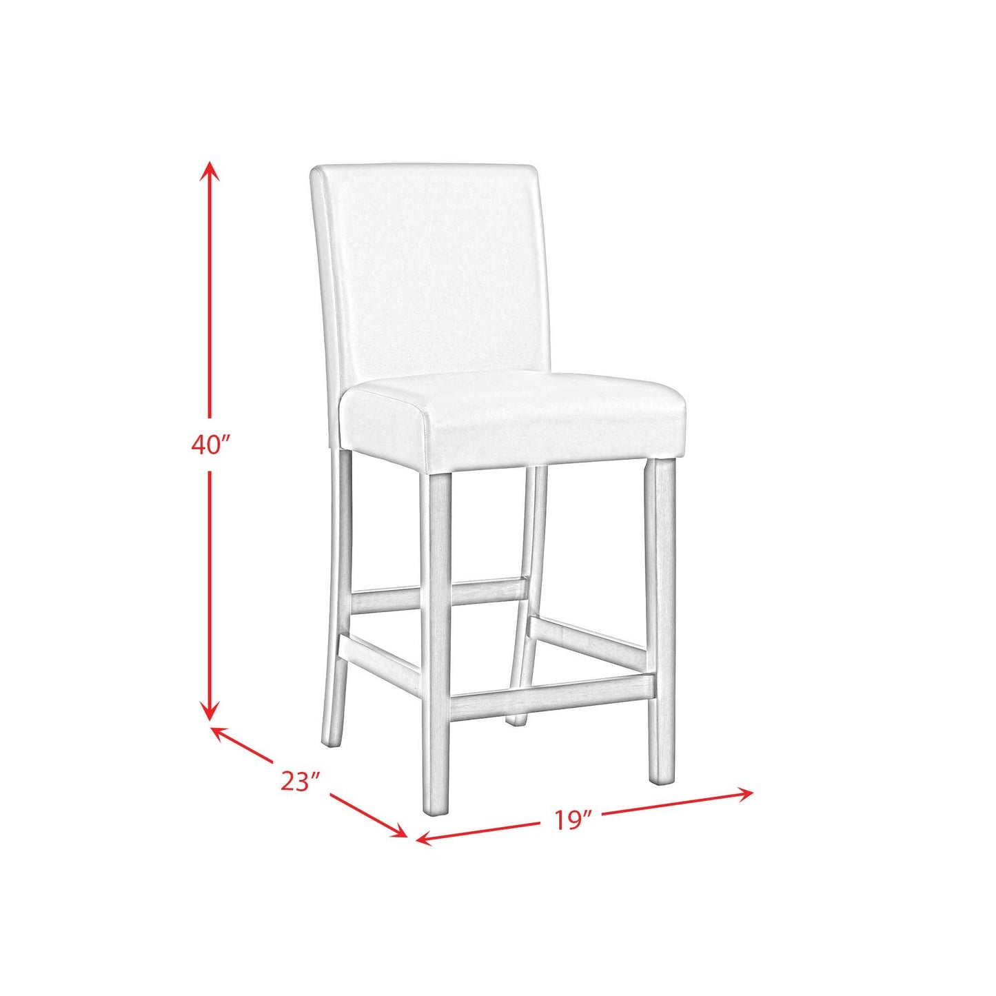 Ambridge - 5 Piece Round Counter Set With Faux Marble Top - Brushed Gray