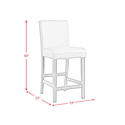 Ambridge - 5 Piece Round Counter Set With Faux Marble Top - Brushed Gray