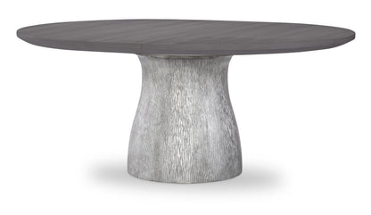 Terra Luna - Round Pedestal Table Top - White Cloud & Nightfall