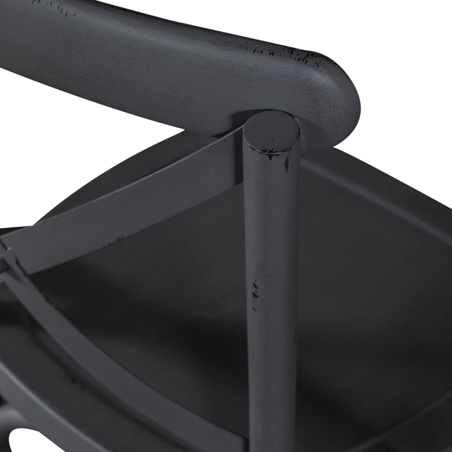 Vintage Series - X Back Counter Chair - Gray