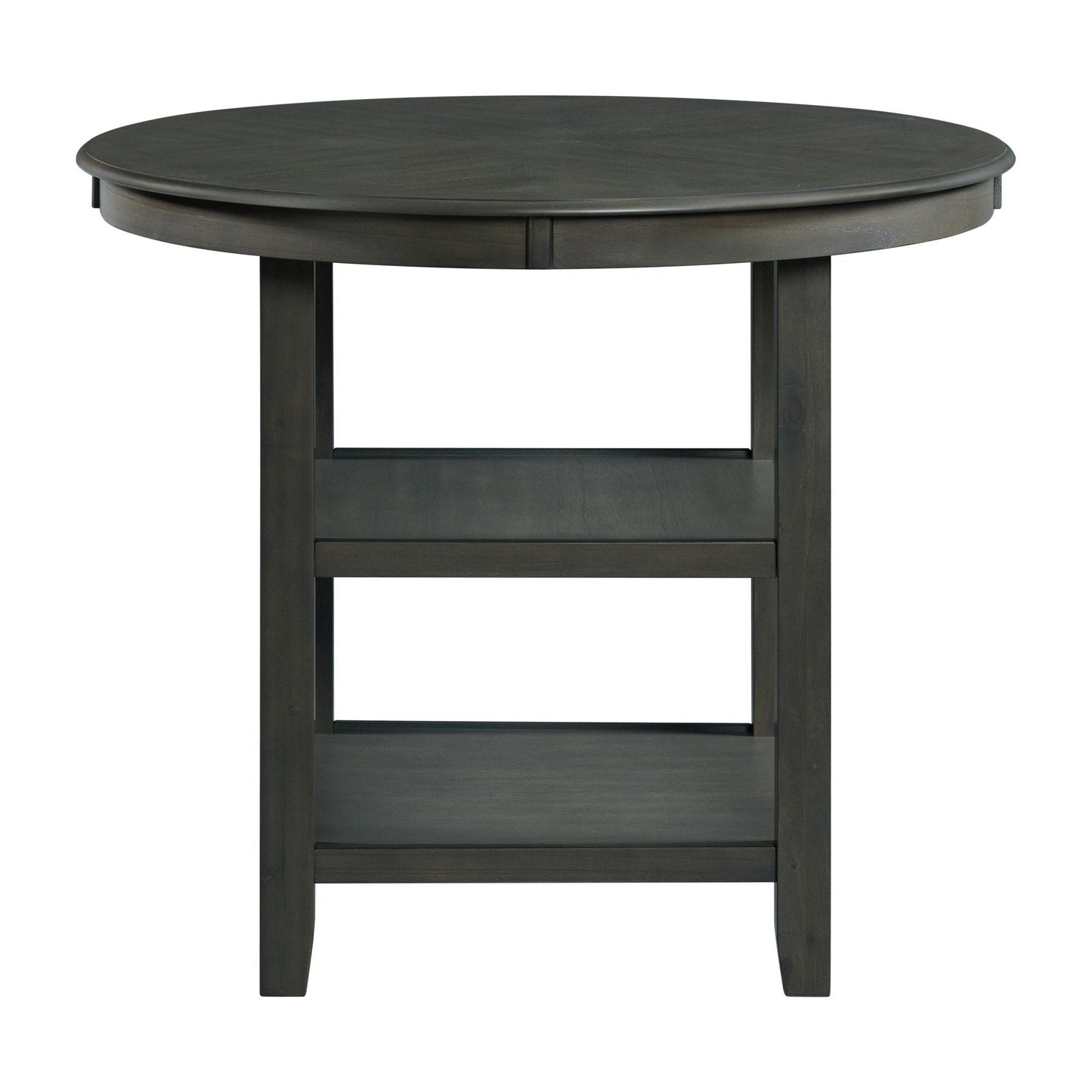 Amherst - Counter Table With Wood Leg - Gray Finish