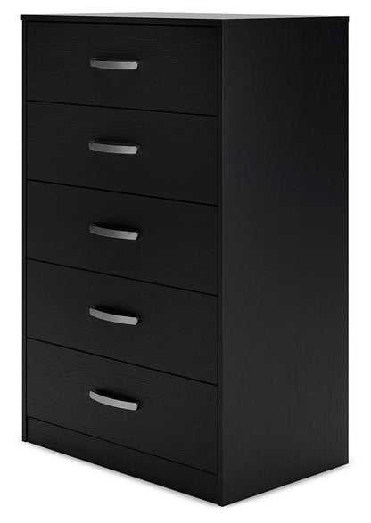 Finch - Five Drawer Chest - 46" Height - Black