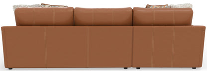 Minori - Italian Leather Sofa / Chaise And Cocktail Ottoman
