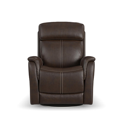 View - Power Swivel Recliner With Power Headrest