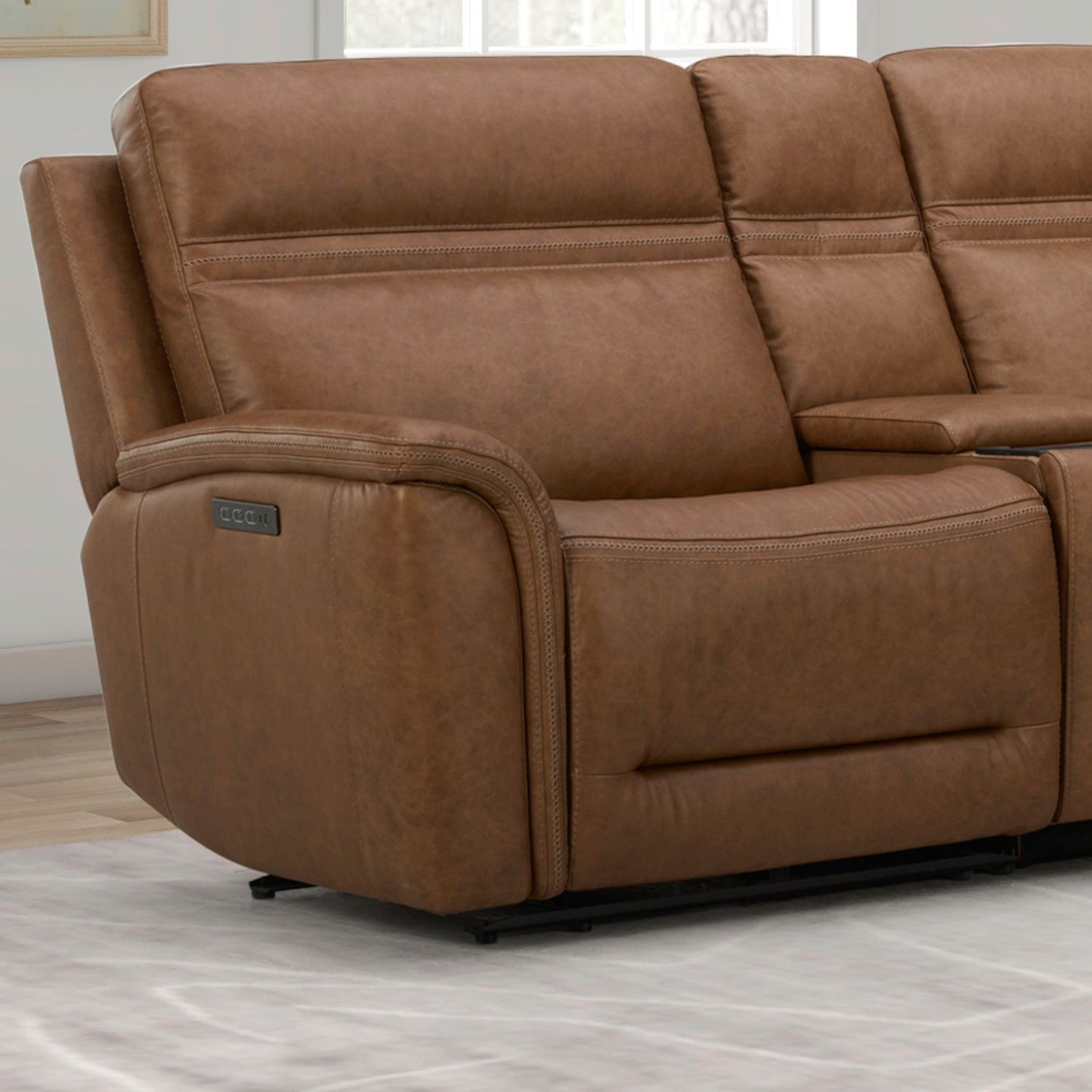 Cooper - L Arm Recliner P3 & ZG - Camel - Brown