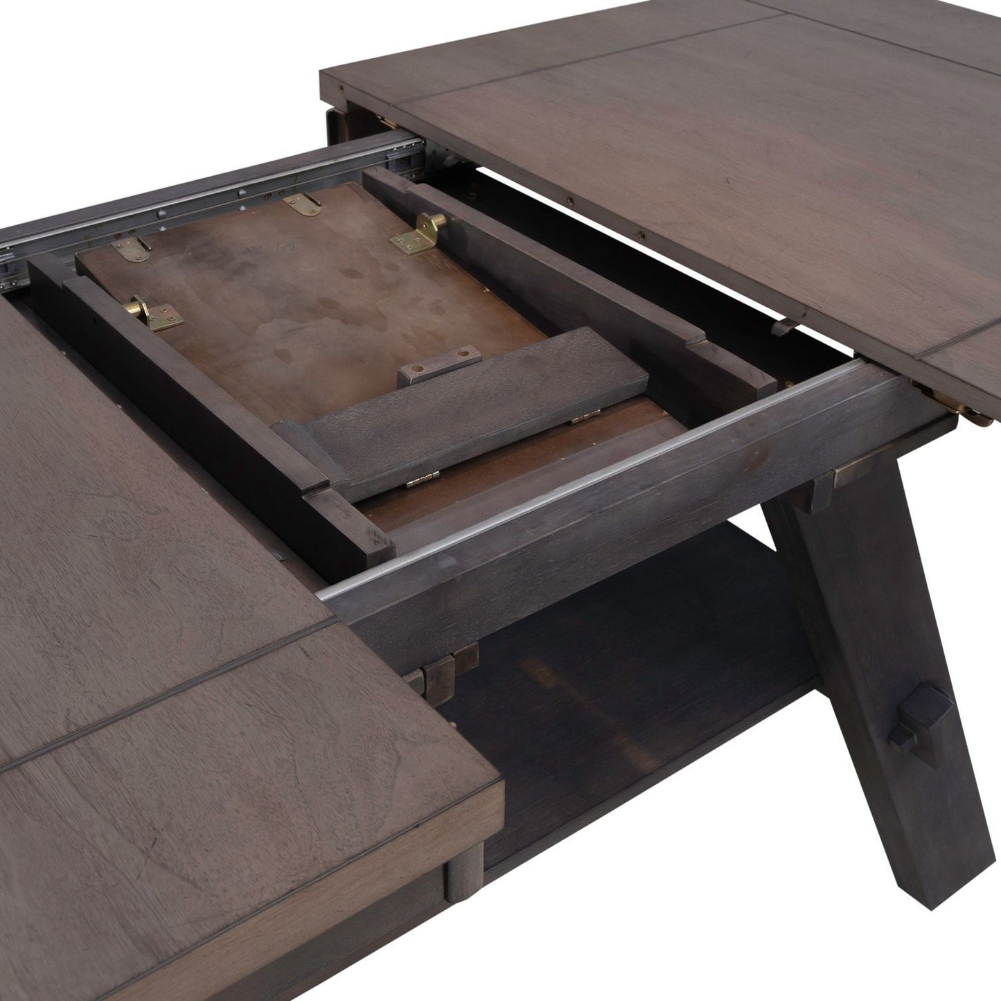 Lawson - Pedestal Table Top - Slate / Weathered Gray