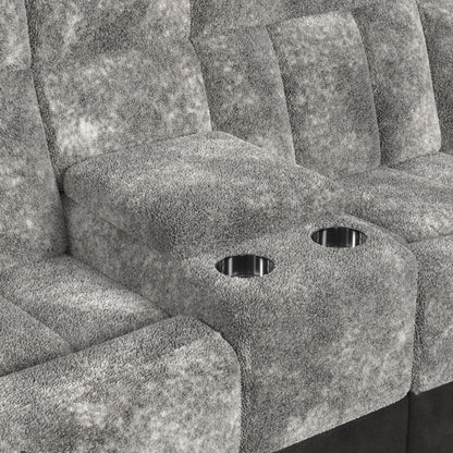 Santorini - LHF Power Motion Recliner - Dillon / Shire Steel