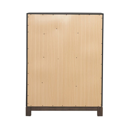 Modern Edge - 5 Drawer Chest - Brown