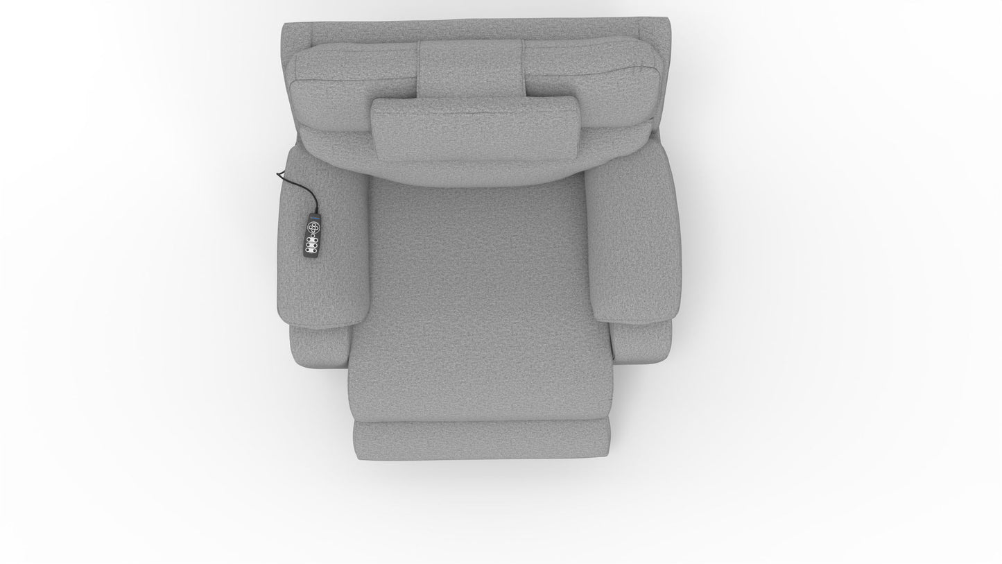 Dreamtime - 48" Power Headrest Power Lay Flat Recliner With CR3 Heat/Massage/Zero Gravity