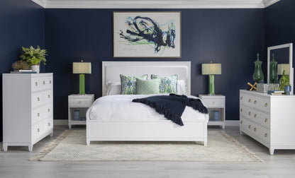 Summerland - King Upholstered Headboard - White
