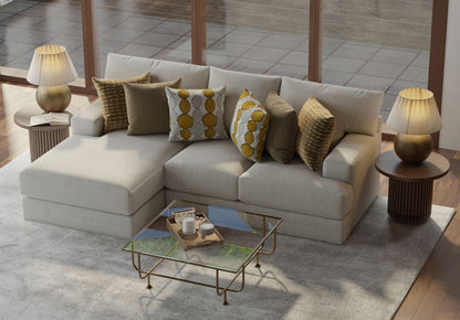 Tori - Sectional With Comfort Coil Seating And Accent Pillows Included