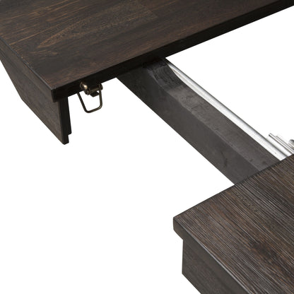 Double Bridge - Trestle Table - Dark Brown