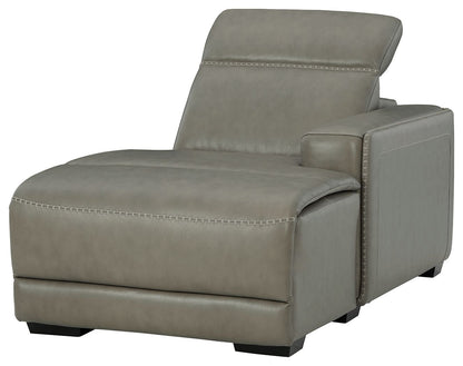 Correze - RAF PWR Reclining Back Chaise - Gray