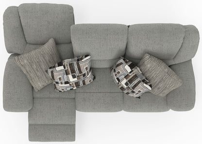 Trifecta - Sofa With 3 Recliners and Drop Down Table
