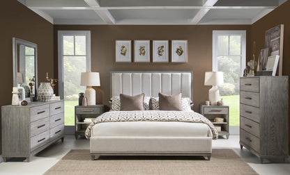 Artesia - Upholstered King Headboard - Smokey Taupe