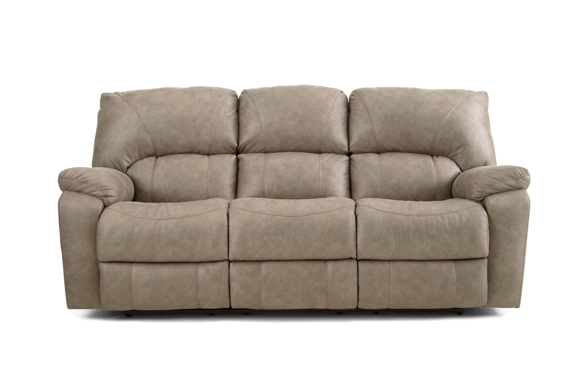 Beige sofa on a white background