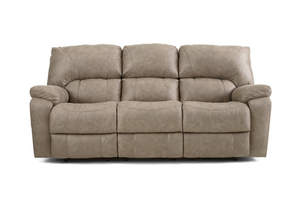 Beige sofa on a white background