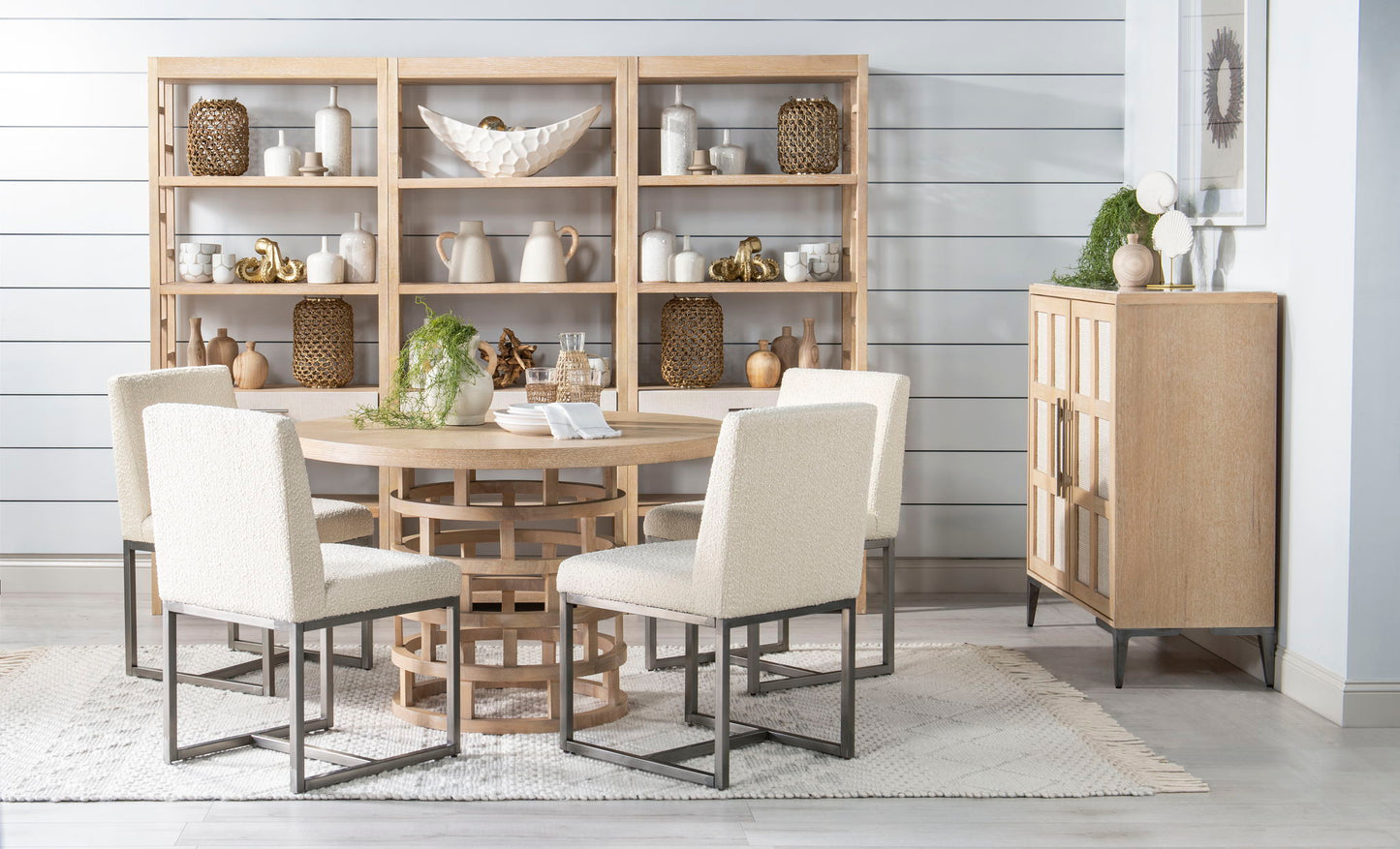 Biscayne - Round Pedestal Table - Beige