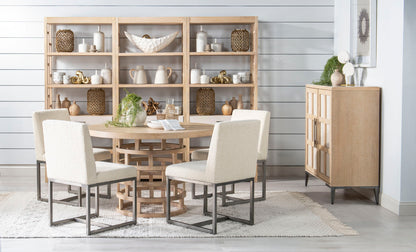 Biscayne - Round Pedestal Table - Beige