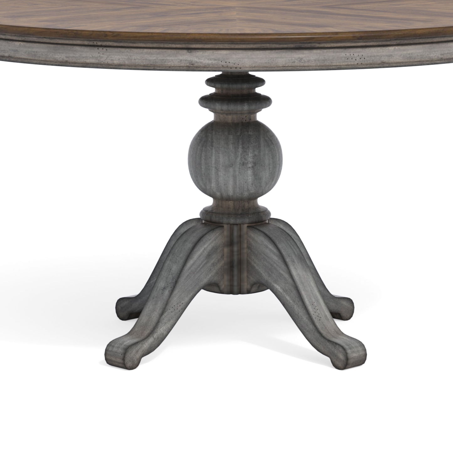 Plymouth - Round Dining Table Pedestal - Gray