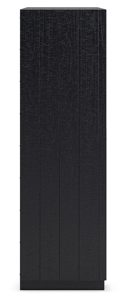 Londer - Five Drawer Chest - Black