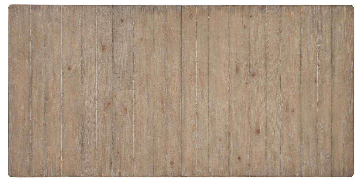 Monteverdi - Complete Rectangular Trestle Table - Sun-Bleached Cypress