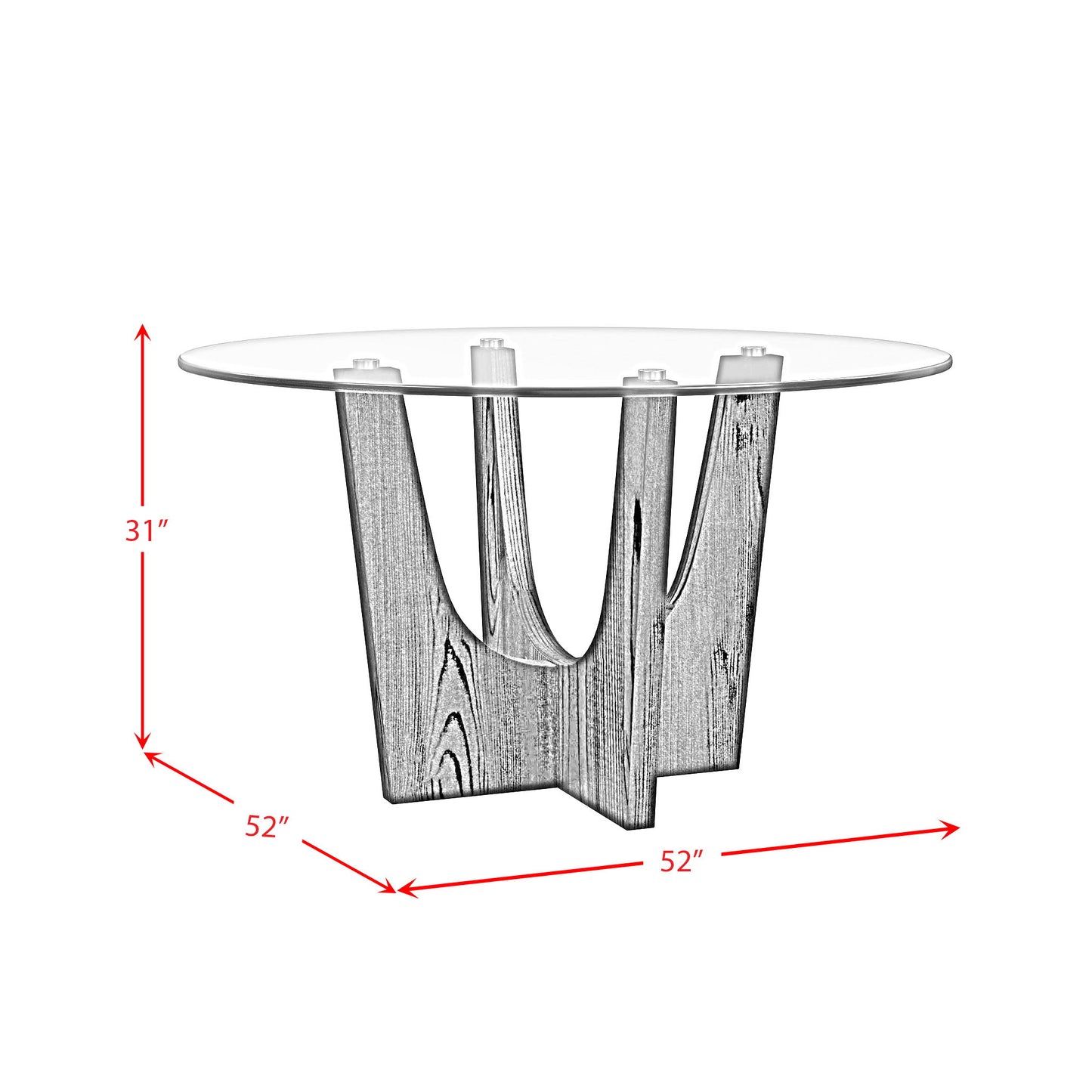 Oregon - 5 Piece Standard Height Dining Set (Round Table And Four Chairs)
