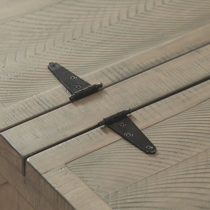 Aldwin - Cocktail Table With Storage - Square - Gray