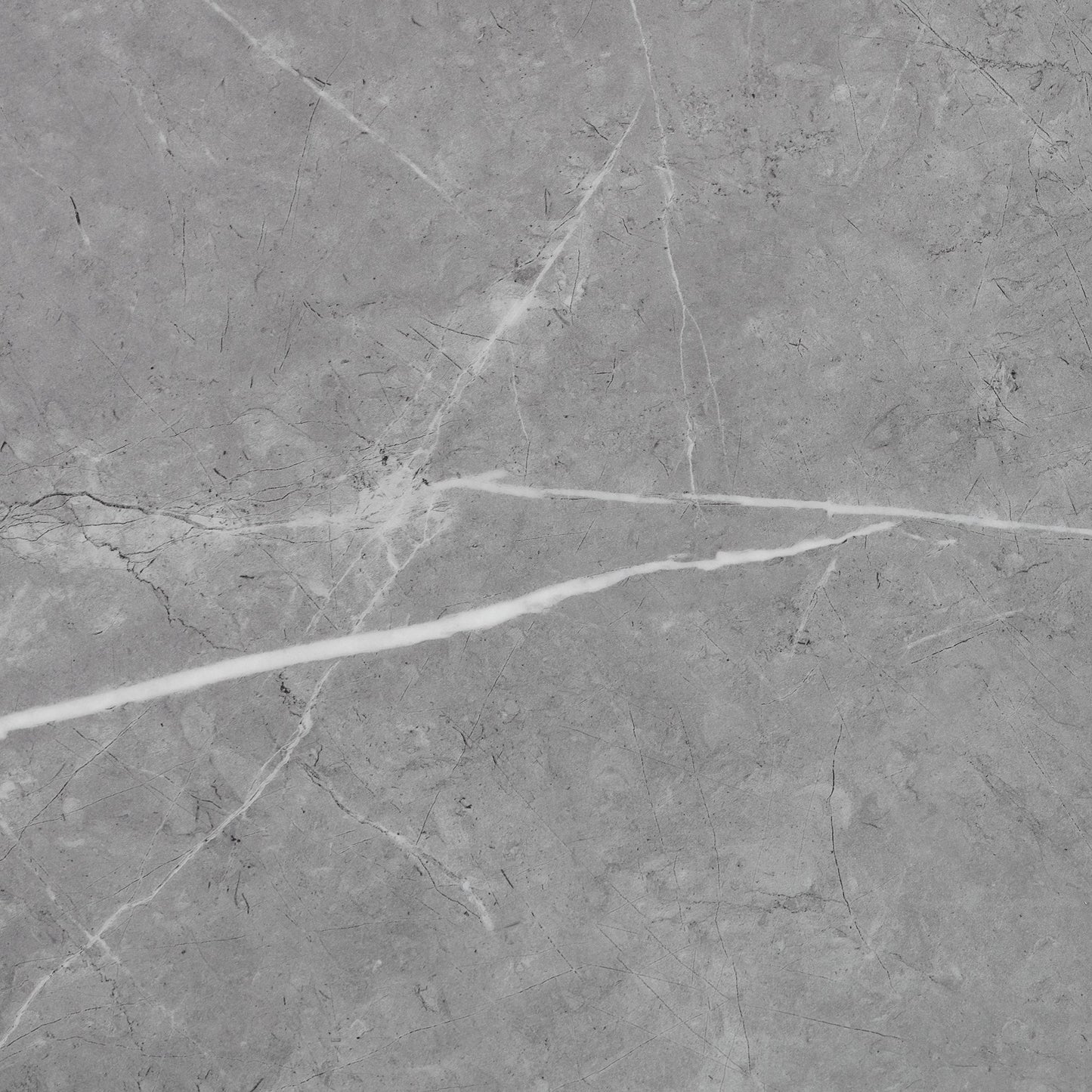 Ambridge - 5 Piece Round Counter Set With Faux Marble Top - Brushed Gray