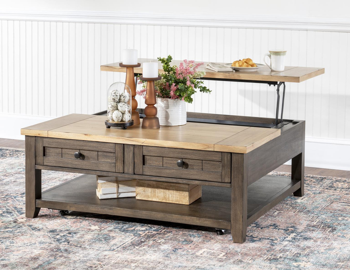 XXX's And OOO's - Cocktail Table - Two Tone