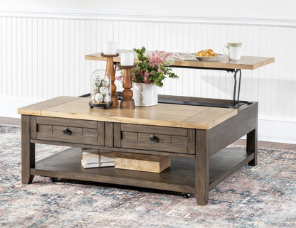 XXX's And OOO's - Cocktail Table - Two Tone