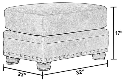 Briarcliff - Ottoman - Pebble