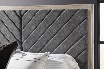 Halifax - Upholstered Headboard King / California King - Flax And Java